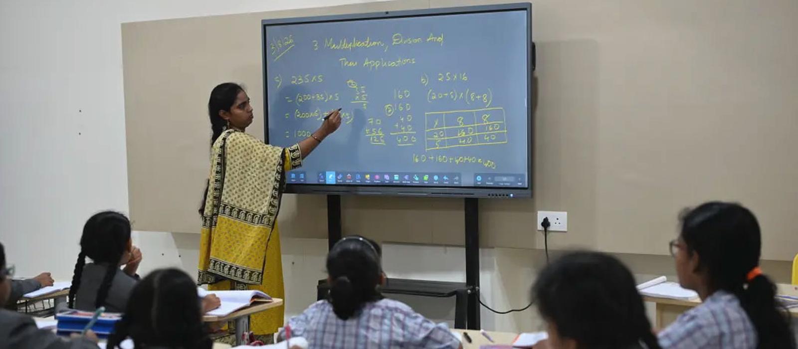Middle School at Arkaas Vignan School, Puppalguda